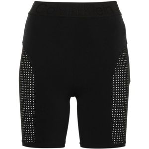 Calvin Klein, Korte broeken, Dames, Zwart, M, Sportieve Zwarte Jersey Shorts
