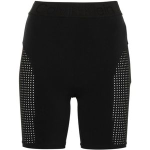 Calvin Klein, Sportieve Zwarte Jersey Shorts Zwart, Dames, Maat:M