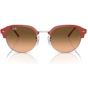 Ray-Ban, Accessoires, Dames, Rood, 55 MM, Rood/Bruin Getinte Zonnebril