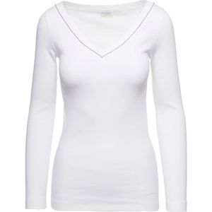 Brunello Cucinelli, Brunello Cucinelli T-shirts and Polos White Wit, Dames, Maat:L