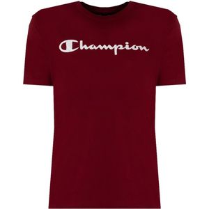 Champion, Tops, Heren, Rood, M, Casual Stijl T-Shirt