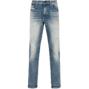 Diesel, Slim-fit Jeans Blauw, Heren, Maat:W30