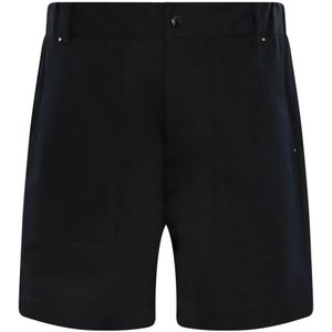 Moncler, Korte broeken, Heren, Blauw, L, Heren Shorts