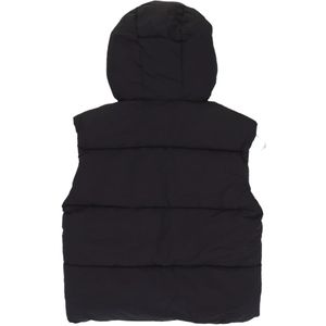 Karl Kani, Jassen, Heren, Zwart, M, Polyester, Handtekening Puffer Vest met Verstelbare Capuchon