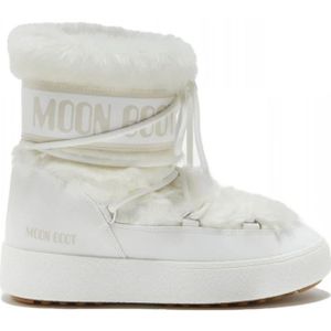 Moon Boot, Schoenen, Dames, Wit, 40 EU, Leer, Ltrack Tube Faux FUR Lage Laars