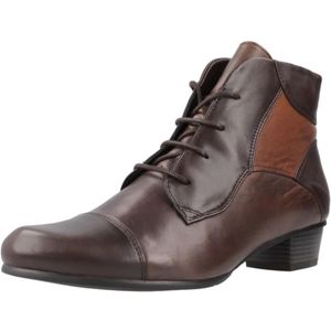 Regarde Le Ciel, Schoenen, Dames, Bruin, 39 EU, Stijlvolle Veterschoenen met Hakken