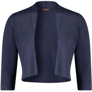 vera mont, Truien, Dames, Blauw, 3Xl, Veelzijdige Gebreide Bolero met 3/4 Mouwen