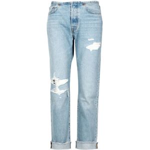Levi's, Jeans, Dames, Blauw, W25 L30, Straight Jeans