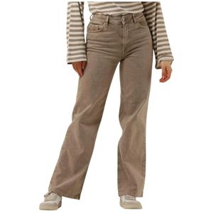 Selected Femme, Jeans, Dames, Beige, W31 L32, Denim, Beige Wide Jeans Slfalice-Cora