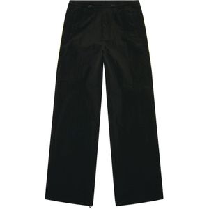 Diesel, Lightweight pants in wrinkled nylon Zwart, Heren, Maat:XL
