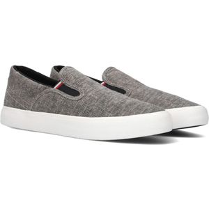 Tommy Hilfiger, Schoenen, Heren, Zwart, 40 EU, Canvas Slip-On Loafers