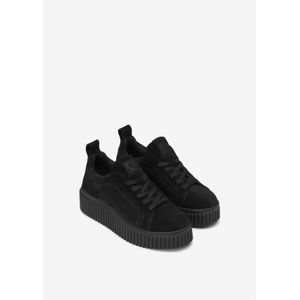 Marc O'Polo, Schoenen, Dames, Zwart, 42 EU, Leer, Platform sneaker