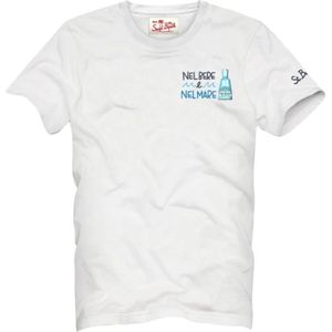 MC2 Saint Barth, Tops, Heren, Wit, 2Xl, Katoen, Katoenen T-shirt