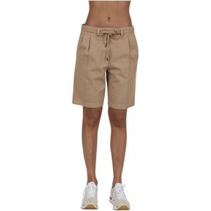 Aspesi, Korte broeken, Dames, Beige, S, Stijlvolle Bermuda Shorts