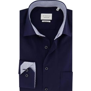 Eterna, Overhemden, Heren, Blauw, 5Xl, Katoen, Blauw Business Overhemd Comfort Fit