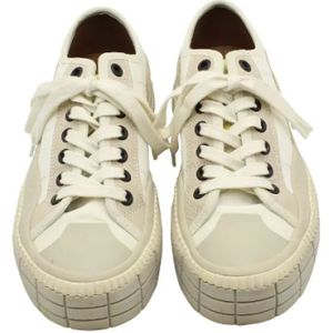 Chloé Pre-owned, Pre-owned, Dames, Beige, 37 EU, Polyester, Pre-owned Polyester sneakers