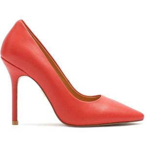 Kazar, Schoenen, Dames, Rood, 38 EU, Leer, Klassieke rode pumps met puntige neus