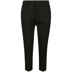 PT Torino, Zwarte Twill Biotex Stretch Broek Zwart, Heren, Maat:S