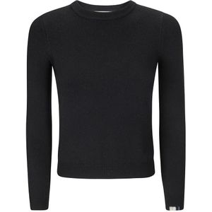 Extreme Cashmere, Truien, Dames, Zwart, ONE Size, Cashmere Crew-Neck Sweater