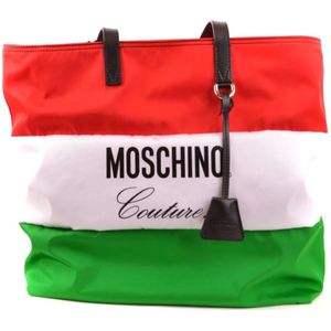 Moschino, Multicolor Pasjeshouder Ss 19 Wit, Dames, Maat:ONE Size
