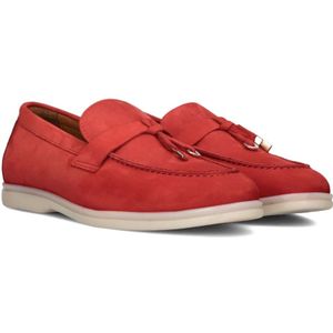 Notre-v, Schoenen, Dames, Rood, 38 EU, Leer, Dames Loafers 179