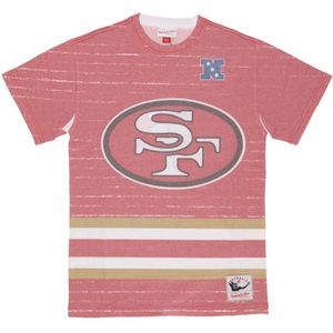 Mitchell & Ness, Tops, Heren, Rood, M, T-Shirts