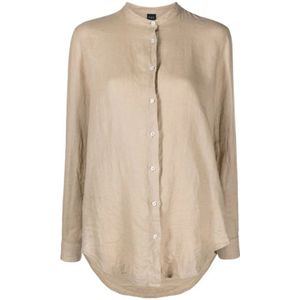 Fay, Blouses & Shirts, Dames, Beige, XS, Beige Shirts voor Dames