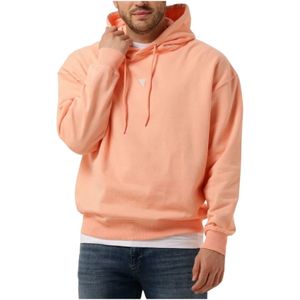 Pure Path, Sweatshirts & Hoodies, Heren, Oranje, S, Katoen, Heren Hoodie met Achterprint