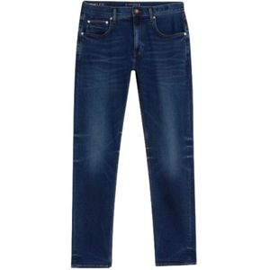 Tommy Hilfiger, Jeans, Heren, Blauw, W29, Katoen, Denton Straight Jeans - Lengte 34