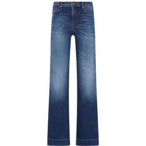 7 For All Mankind, Flared Jeans Blauw, Dames, Maat:W29