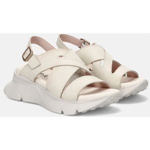 Hispanitas, Schoenen, Dames, Beige, 40 EU, Leer, Sportieve Leren Sandalen met Triflow Technologie