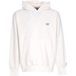 Cat, Sweatshirts & Hoodies, Heren, Wit, XL, Logo Hoodie Lichtgewicht Streetwear