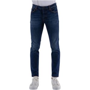 Haikure, Jeans, Heren, Blauw, W29, Katoen, Slim-fit Katoenen Jeans