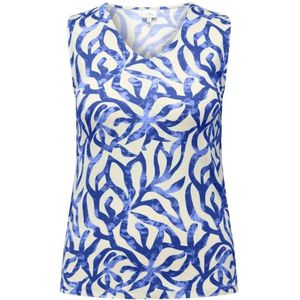 Only Carmakoma, Blauw Mouwloze Top Veelkleurig, Dames, Maat:M