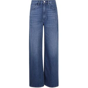 3X1, Hoge Taille Palazzo Jeans Blauw, Dames, Maat:W30