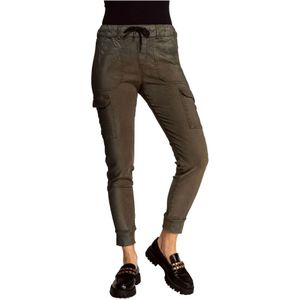 Zhrill, Groene Cargo Broek Groen, Dames, Maat:XS