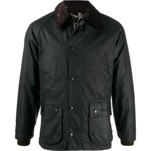 Barbour, Groene Bedale Jas met Meerdere Zakken Groen, Heren, Maat:2XS