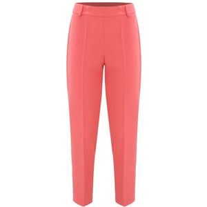 Kocca, Broeken, Dames, Rood, L, Elegante geplooide broek