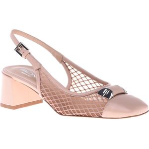 Baldinini, Schoenen, Dames, Beige, 40 EU, Leer, Court shoe in nude mesh