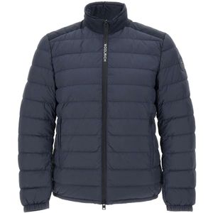 Woolrich, Stijlvolle Jassen Blauw, Heren, Maat:S