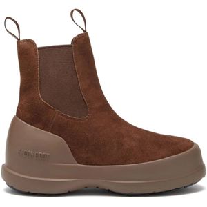 Moon Boot, Schoenen, Dames, Bruin, 39 EU, Suède, Bruine Suède Instaplaarzen