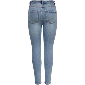 Only, Jeans, Dames, Blauw, W30 L32, Denim, Skinny jeans mila hoge taille enkel