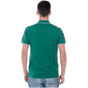 Kenzo, Tops, Heren, Groen, S, Katoen, Tijger Polo in Groen en Blauw