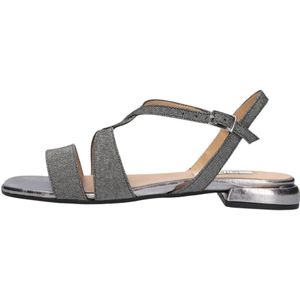 Notre-v, Schoenen, Dames, Grijs, 36 EU, Leer, Dames Sandalen 21343