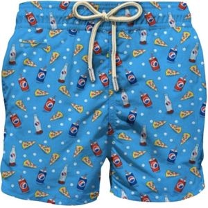 MC2 Saint Barth, Badkleding, Heren, Blauw, S, Heren Zwemshorts Strandkleding