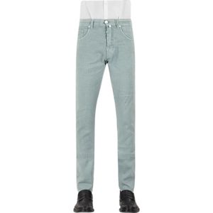 Tramarossa, Jeans, Heren, Groen, W36, Katoen, Slim Fit Katoen Stretch Jeans - Groen