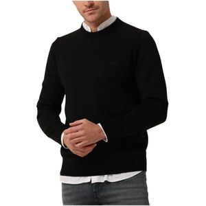 Hugo Boss, Sweatshirts & Hoodies, Heren, Zwart, 3Xl, Wol, Heren Truien Vesten Botto