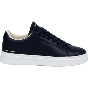 Crime London, Blauwe Extralight Sneakers met Gouden Branding Blauw, Heren, Maat:45 EU