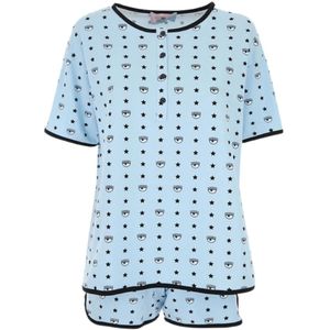 Chiara Ferragni Collection, Pyjama Blauw, Dames, Maat:S