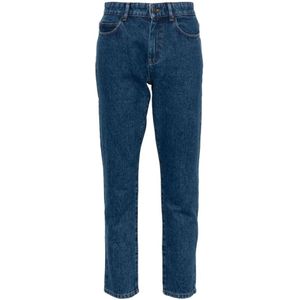 Soeur, Blauwe Denim Jeans met Tapered Leg Blauw, Dames, Maat:XS